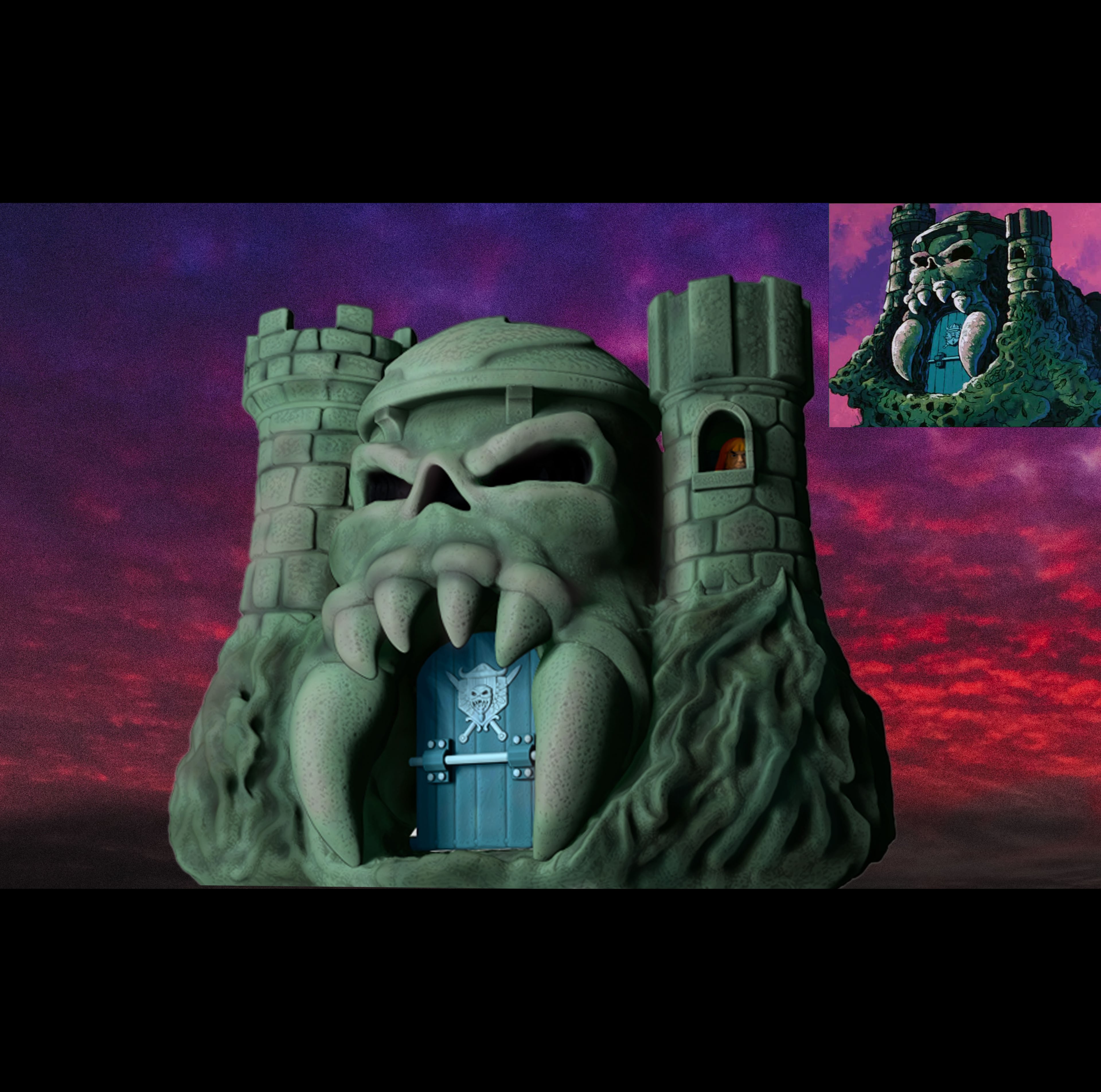 Castle Grayskull Filmation Facade for Origins / Cartoon Collection 3d model