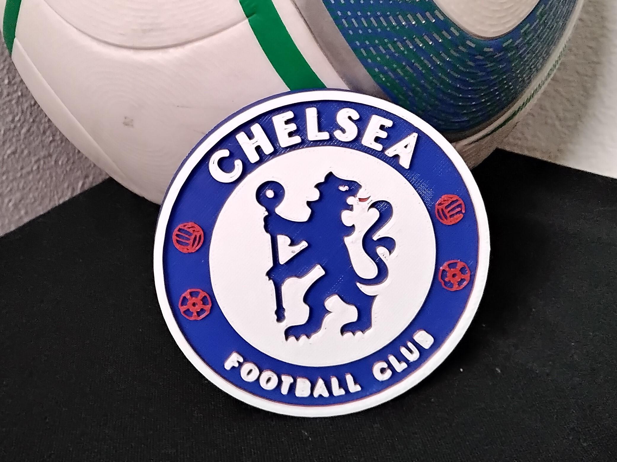 Convex Chelsea FC Coaster or plaque 3d model