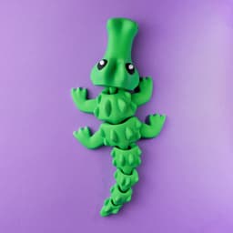 Blob Crocodile - Articulated Flexi Fidget Toy 3d model