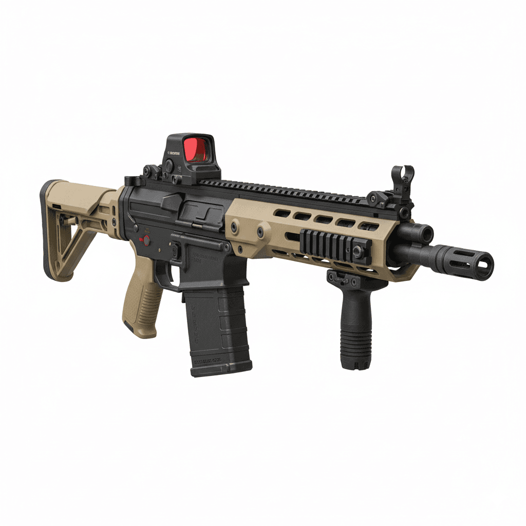 Gun CZ Bren 2 Tactical Rifle 3d model