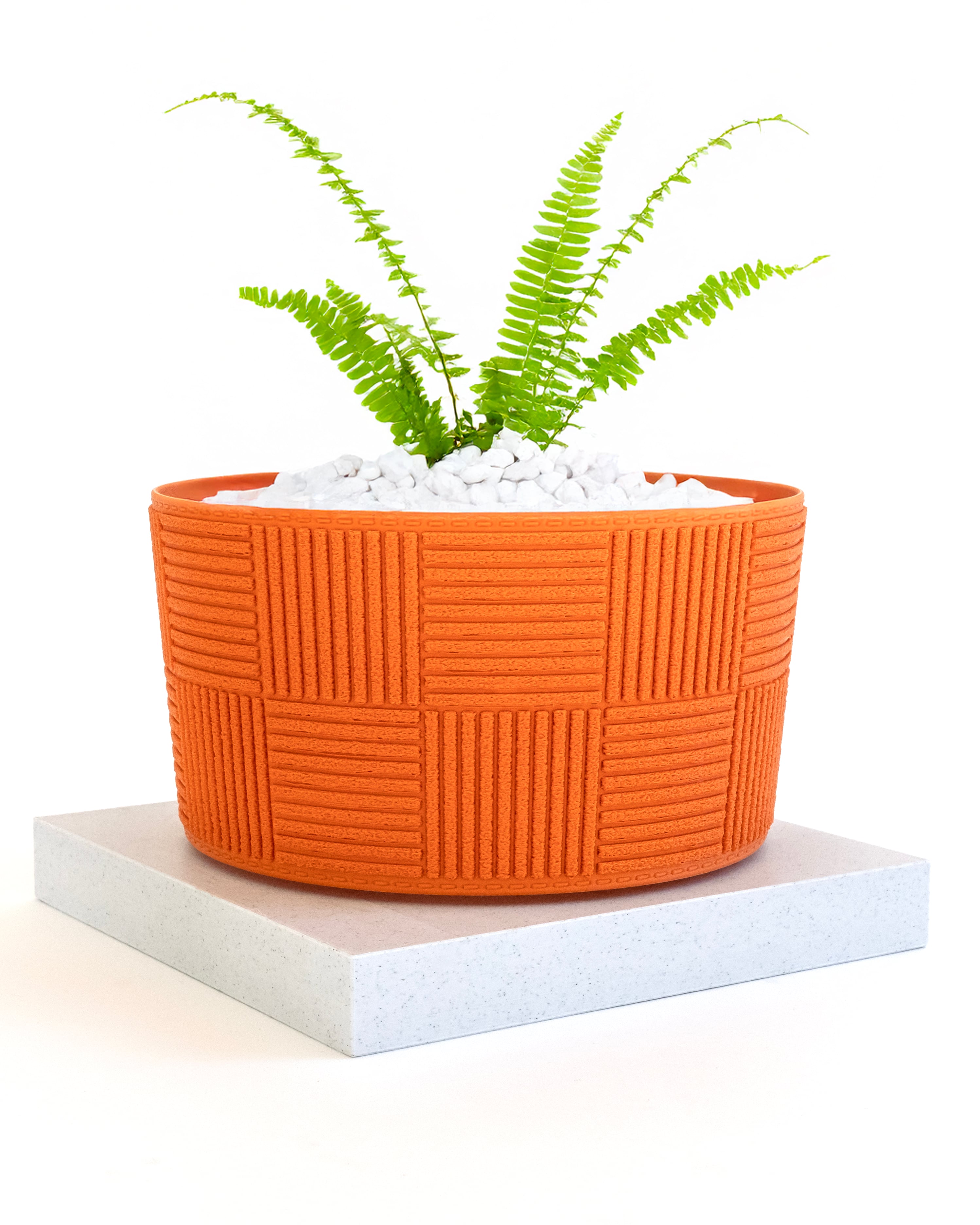 Fuzzy Patchwork Planter 01 (190mm diameter) 3d model