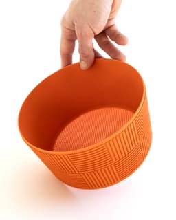 Fuzzy Patchwork Planter 01 (190mm diameter) 3d model