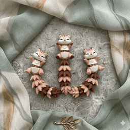 Cute Flexi Baby Squirrel Toy / Keychain- FREE 3d model
