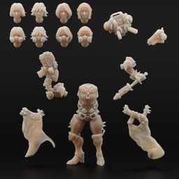 Gothic Sisters: Modular mini (Pose 3) 3d model