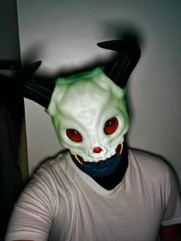 SCARY SKULL BONE MASK 3d model