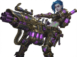 Jinx with Mod Gun 3d model