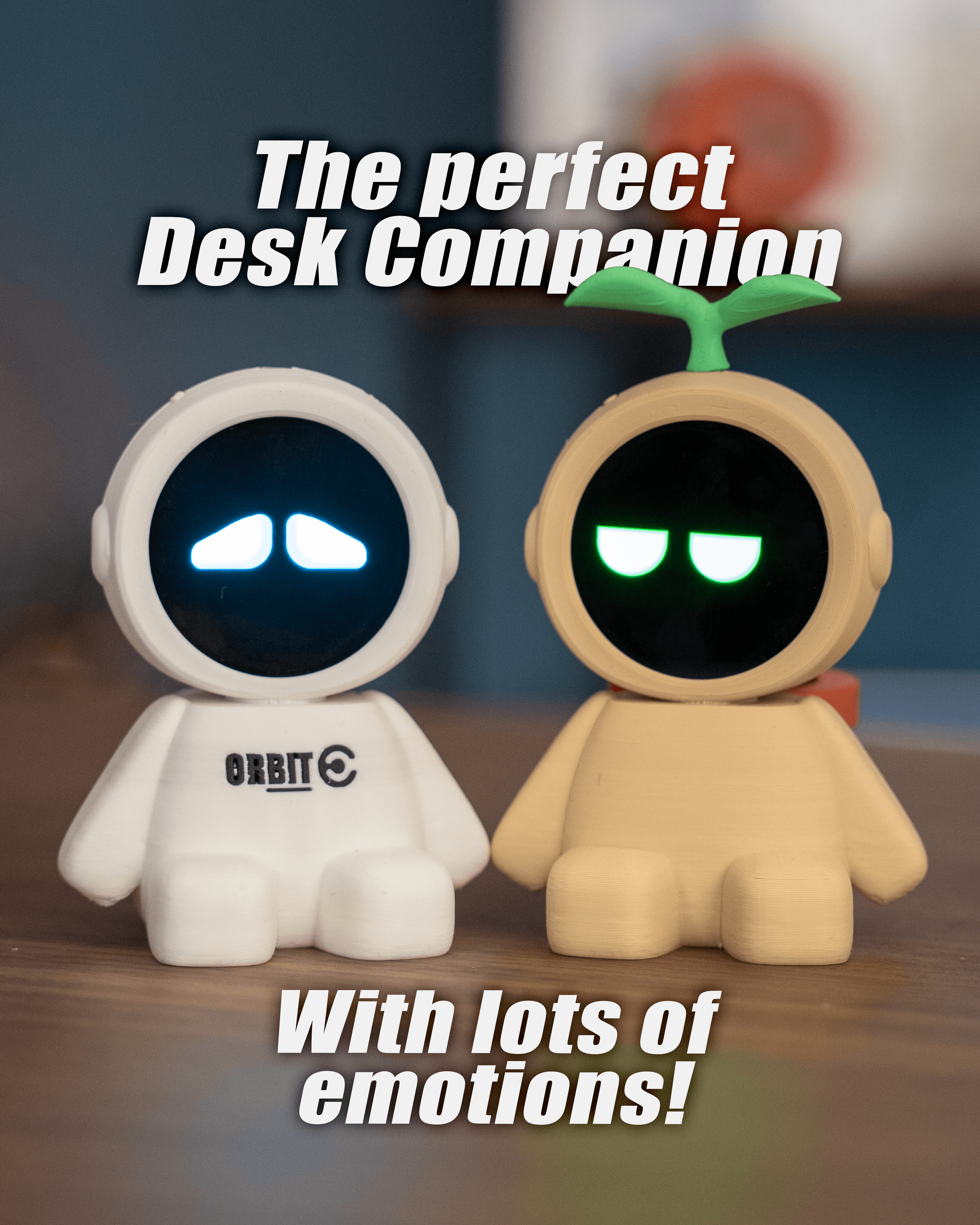 Deskimon - Cute Robots For Your Desk 3d model