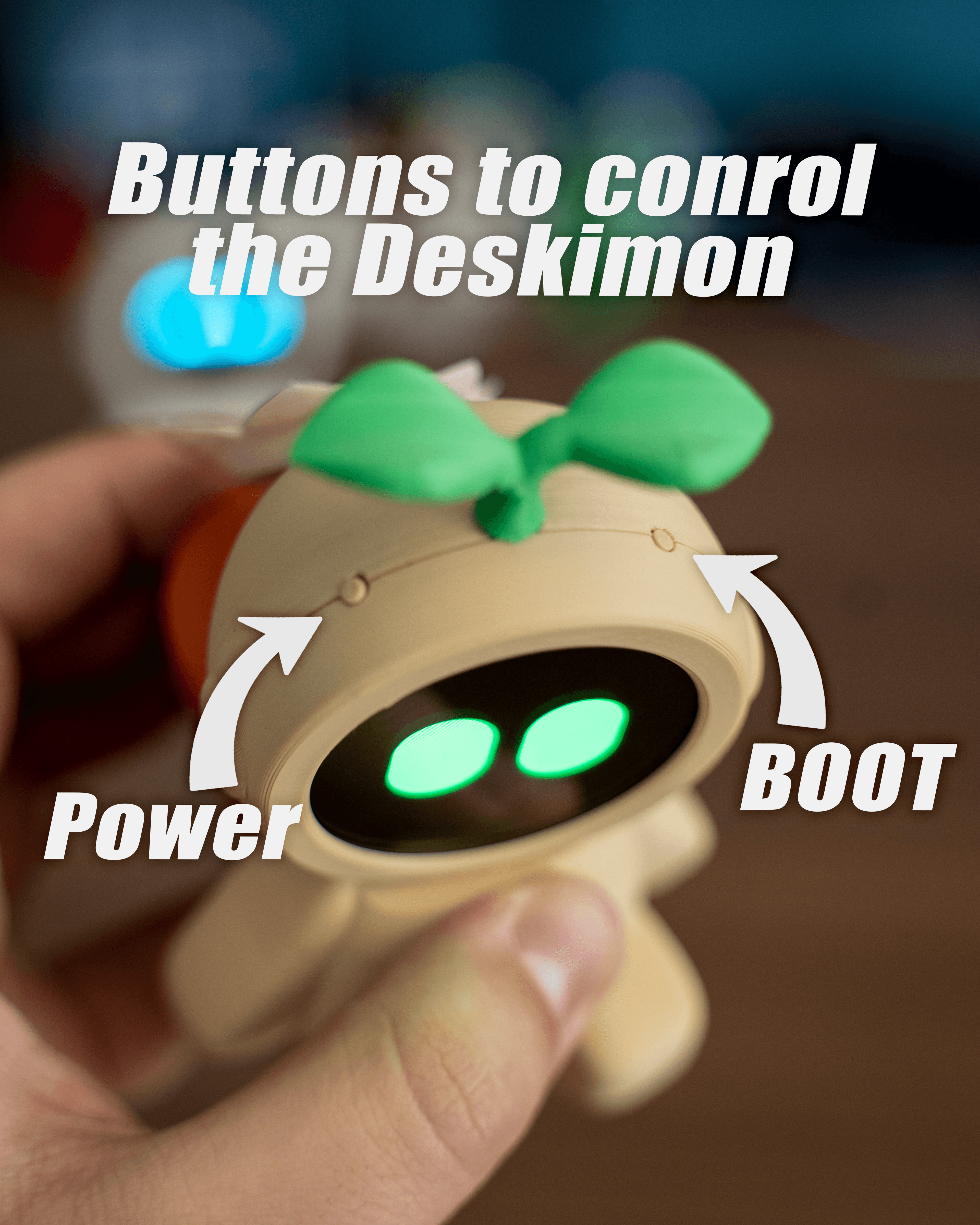 Deskimon - Cute Robots For Your Desk 3d model
