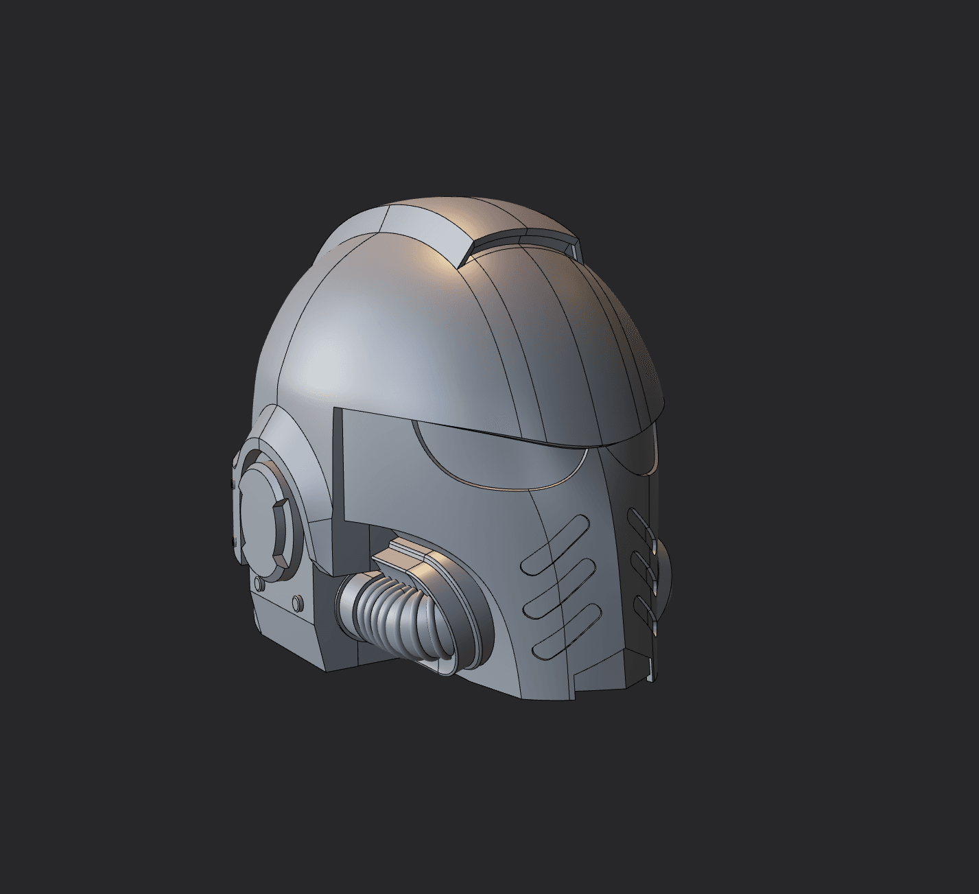 Sci-fi helmet 3d model