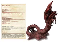 Neck Biter - Creature fron Behind the Veil - PRESUPPORTED - Illustrated and Stats - 32mm scale 3d model