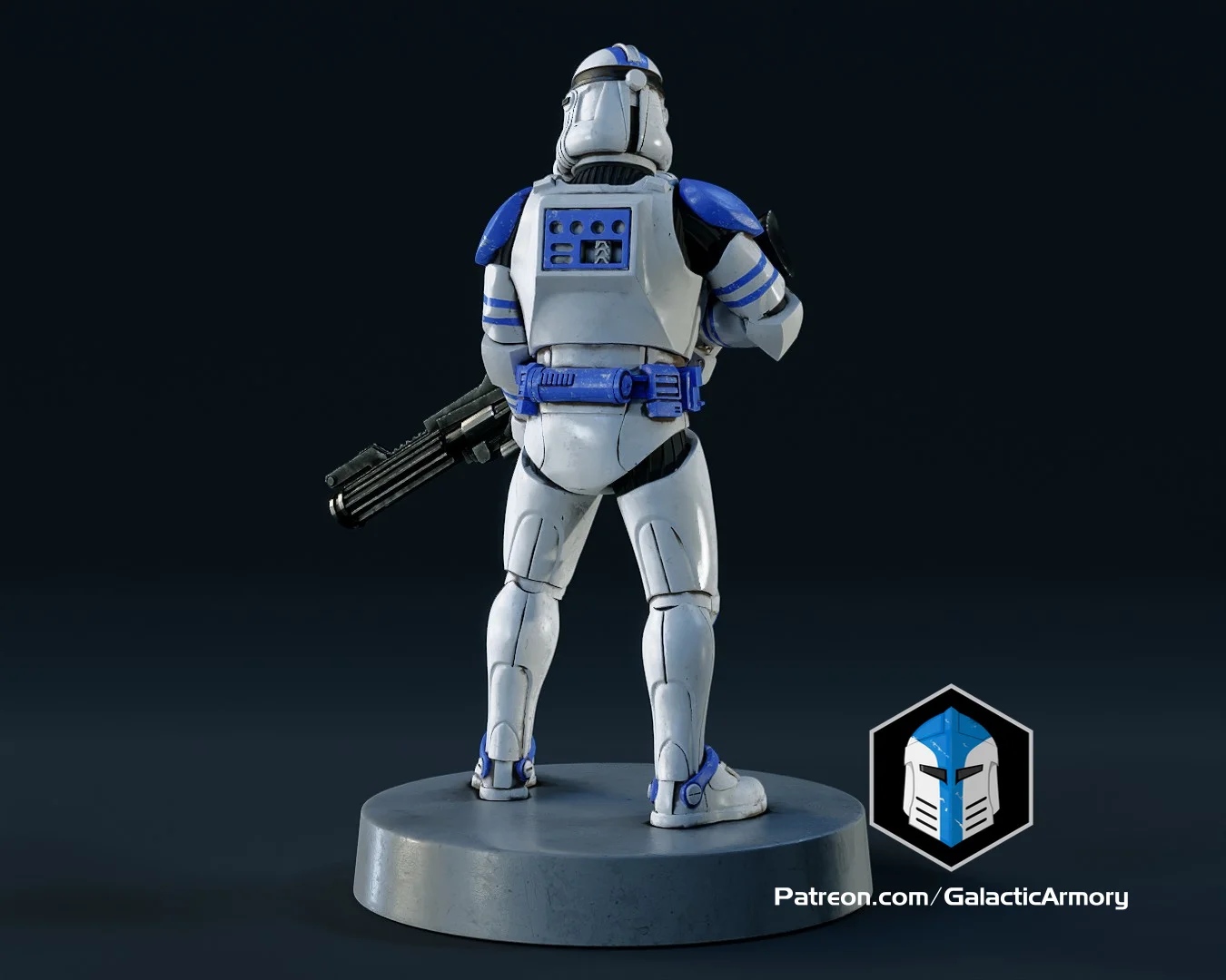 Clone Trooper Figurine - Assault 3d model