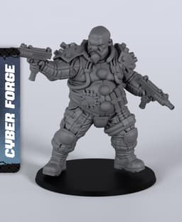 Fat Fat - With Free Cyberpunk Warhammer - 40k Sci-Fi Gift Ideas for RPG and Wargamers 3d model