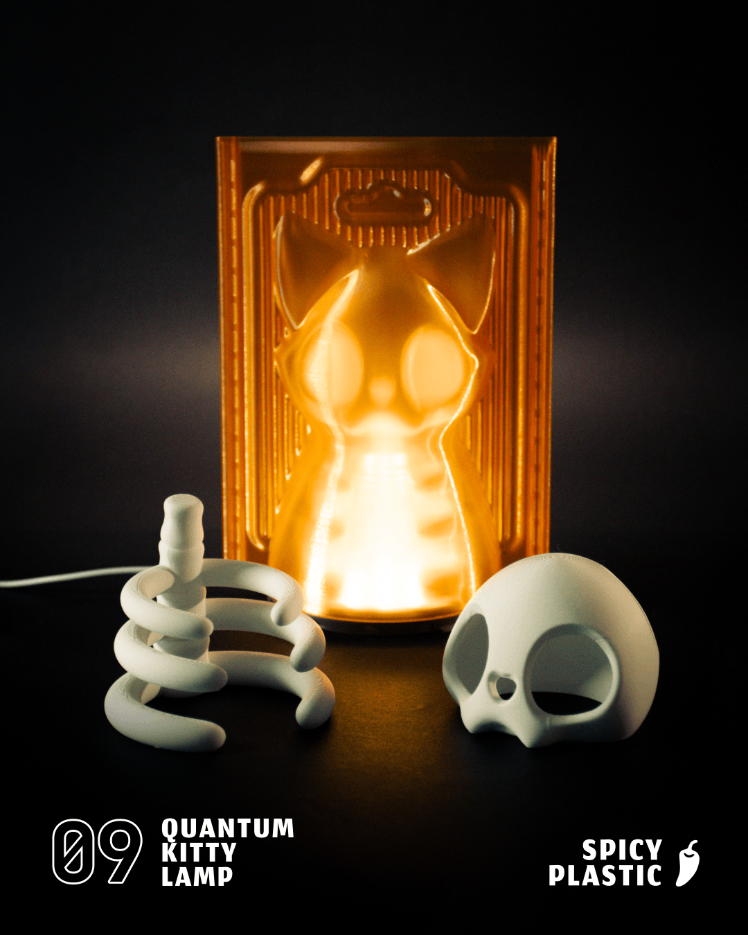 Quantum Kitty Lamp 3d model