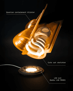 Quantum Kitty Lamp 3d model