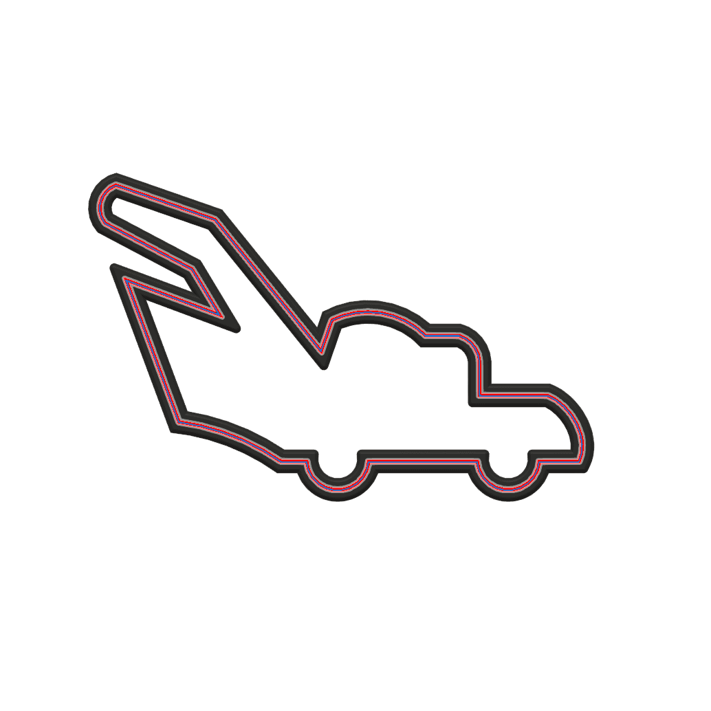 Lawnmower Cookie Cutter STL File - 4 inches 3d model
