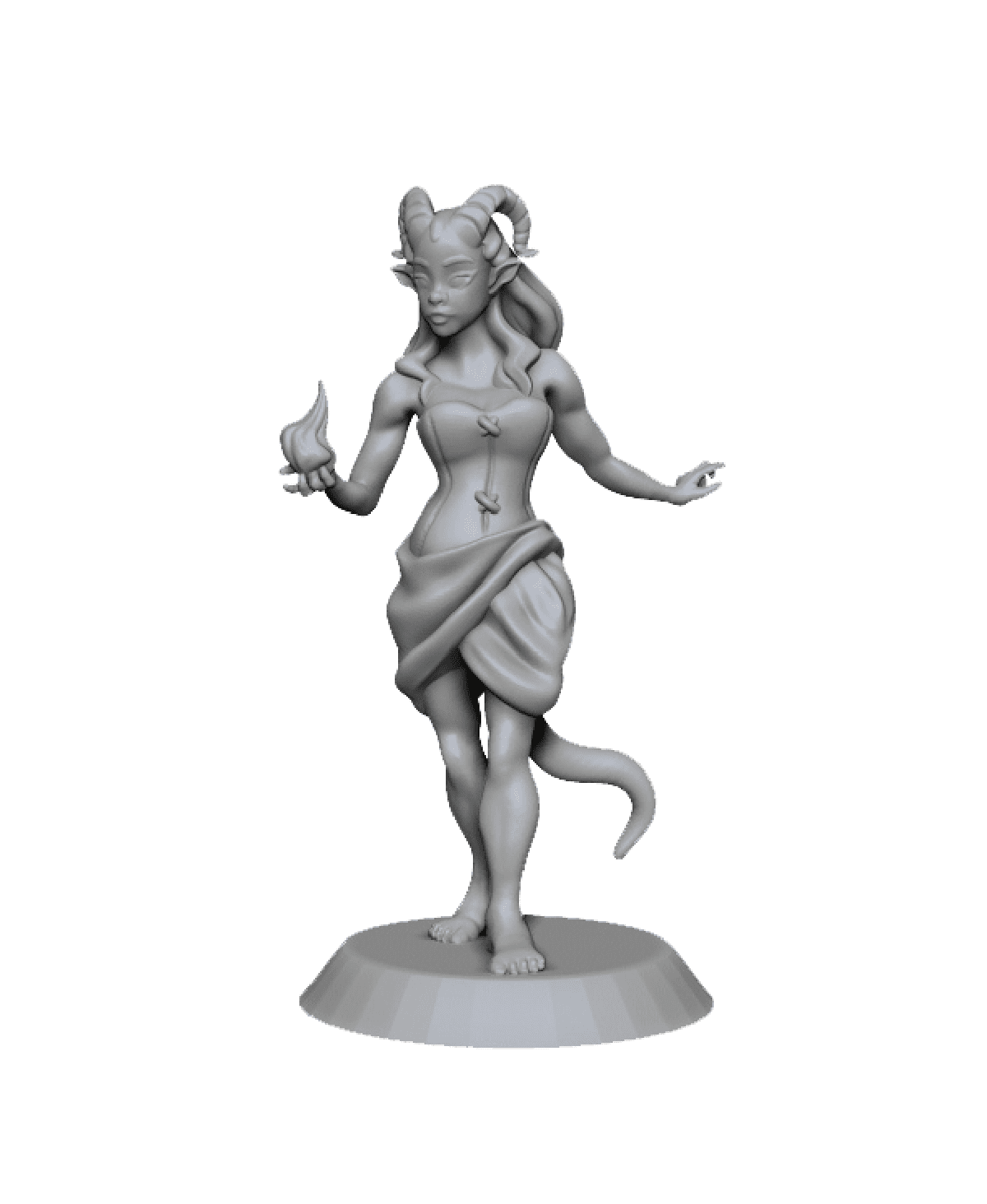 Ellaria, Female Tiefling [Pre-Supported]  3d model