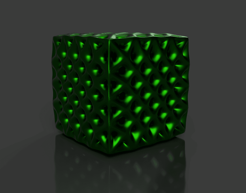 lattice cube 3d model
