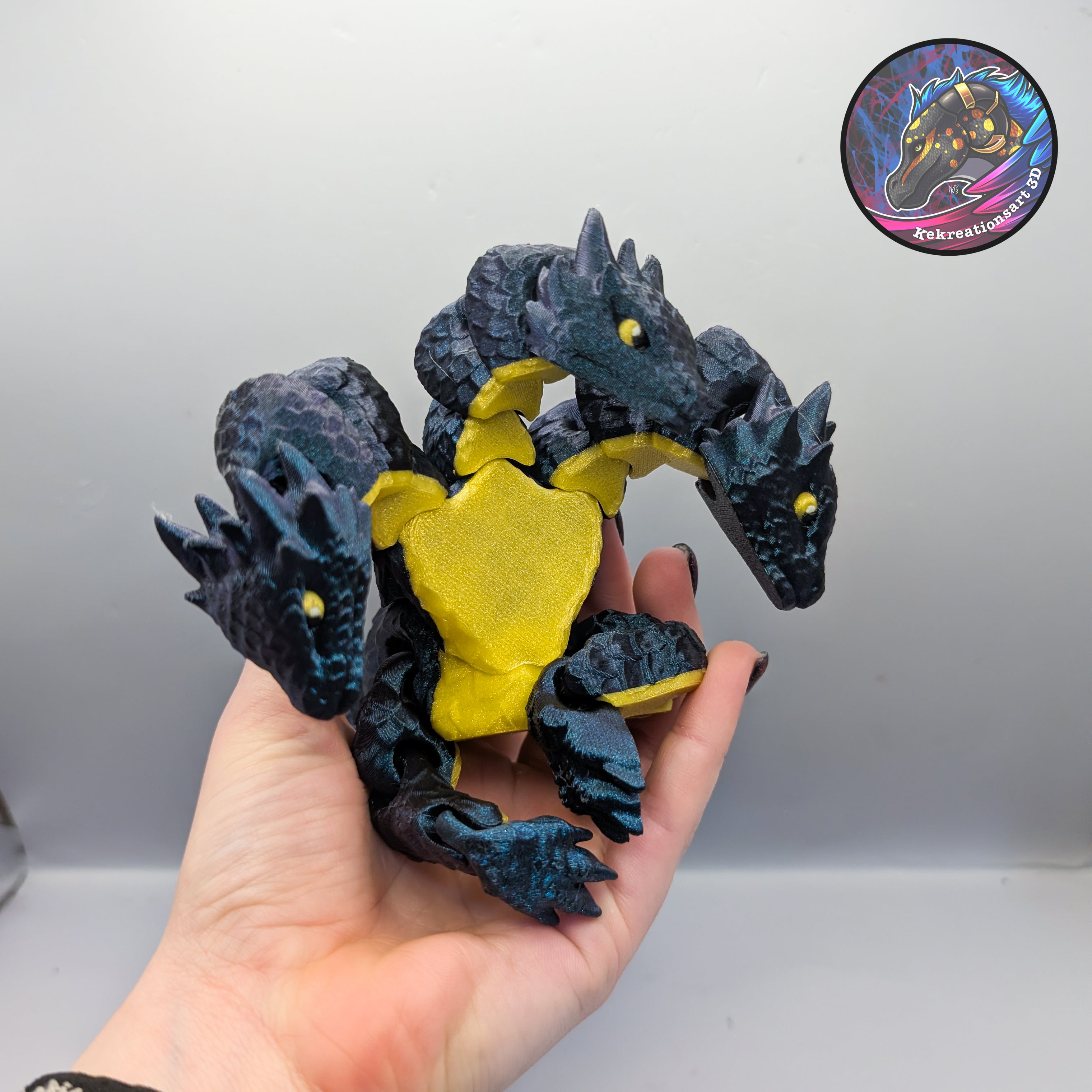 flexi hydra dragon 3d model