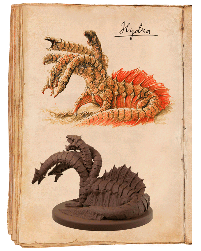 Hydra - 3Demonster 3d model