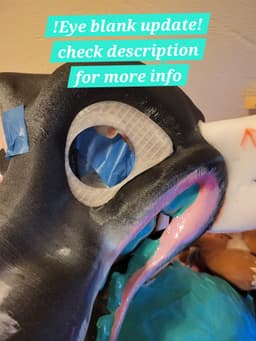 Toony fursuit head base (sharp tooth) 3d model