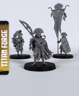 Necropolis Guards - With Free Dragon - 5e DnD Inspired for RPG and Wargamers 3d model