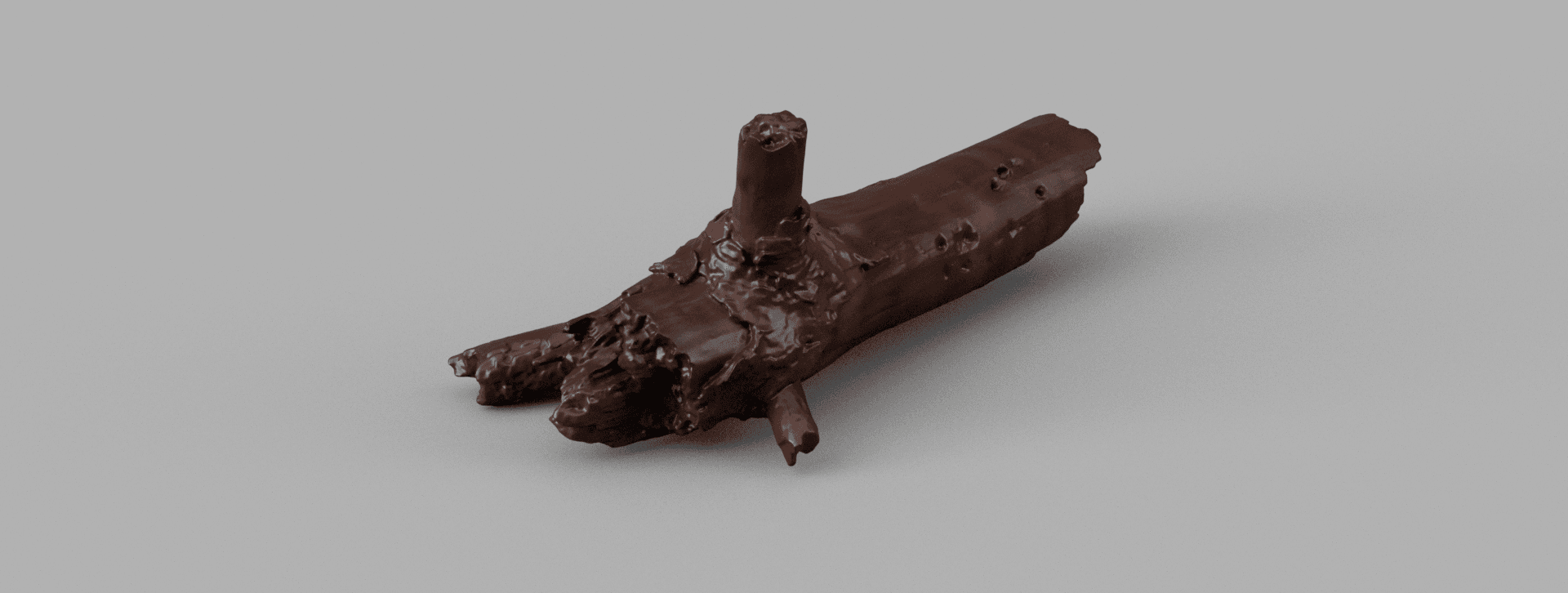 Wooden branch 3d model