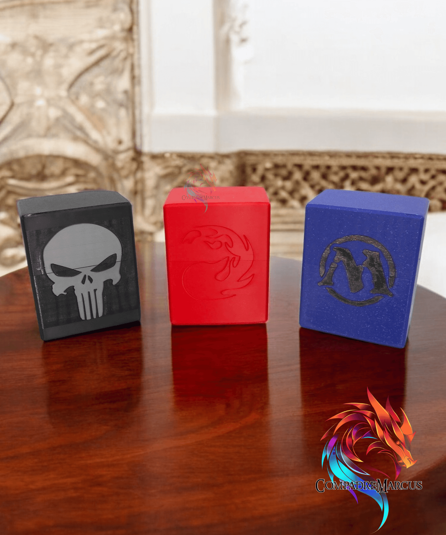 MTG Deck case set of 12 / no supoorts / 3mf included 3d model