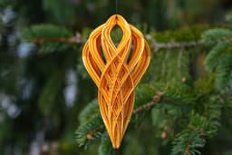 Christmas Teardrop Ornament 4 3d model