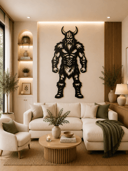 Viking Warrior 2D Wall Art.stl 3d model