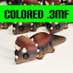 Colored MiniMonster7Triceratops 3d model