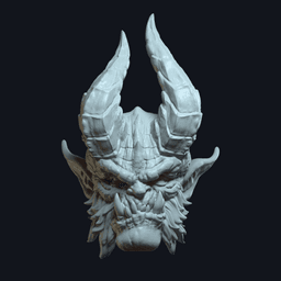 Demonv1 - Custom Action Figure Head 3d model