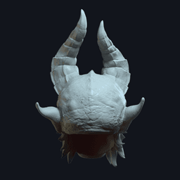 Demonv1 - Custom Action Figure Head 3d model