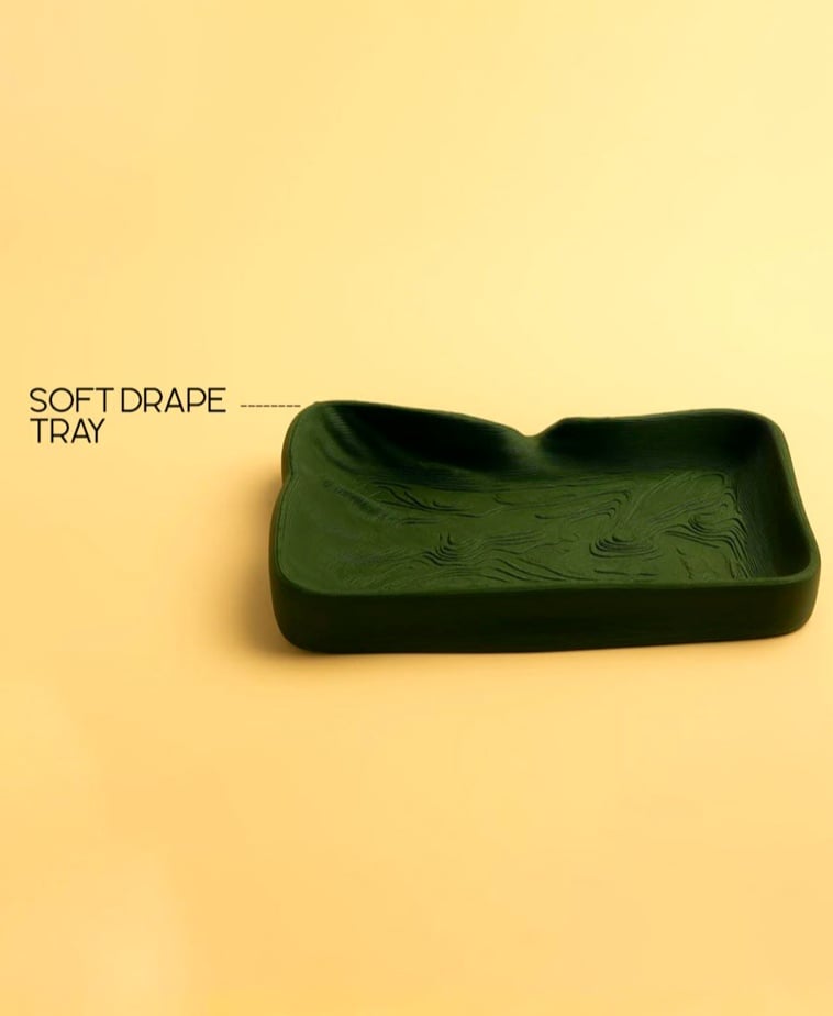 Soft Drape Tray - Delicate Minimalist Catchall 3d model