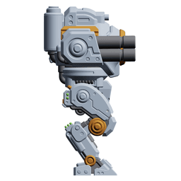 Mech Forge Storm Titan 3D Printable Walker Mech Miniature for Tabletop Games 3d model