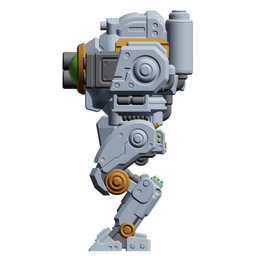 Mech Forge Storm Titan 3D Printable Walker Mech Miniature for Tabletop Games 3d model