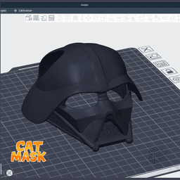 Darth Vader Cat Mask – 3D Printable Cosplay for Pets 3d model