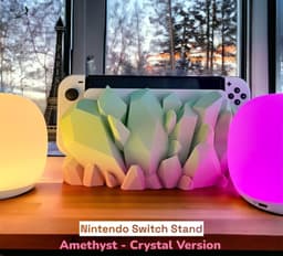 Crystal Stand for Nintendo Switch - for OLED version and Classic version 3d model