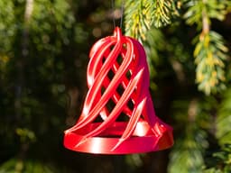 Open Spiral Christmas Bell 3d model