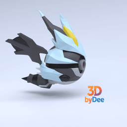 Kyurem (Black) Pokeball 3d model