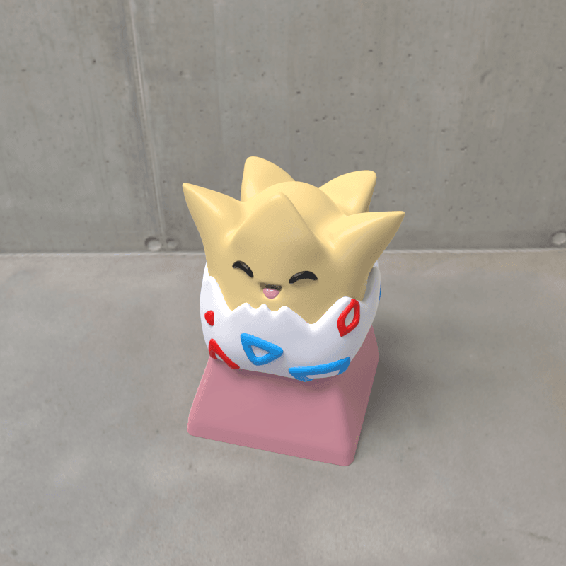 Togepi keycap 3d model