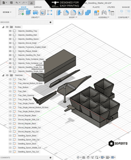 Garden Seedling Starter Kit 3d model