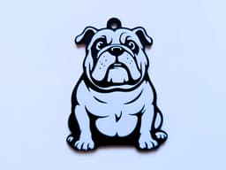 Dog keychain 12 3d model