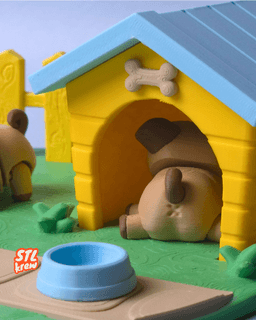 Cute articulated Pug dog - Pogo 3d model