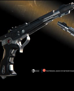 Mando ISC blaster S03 3d model