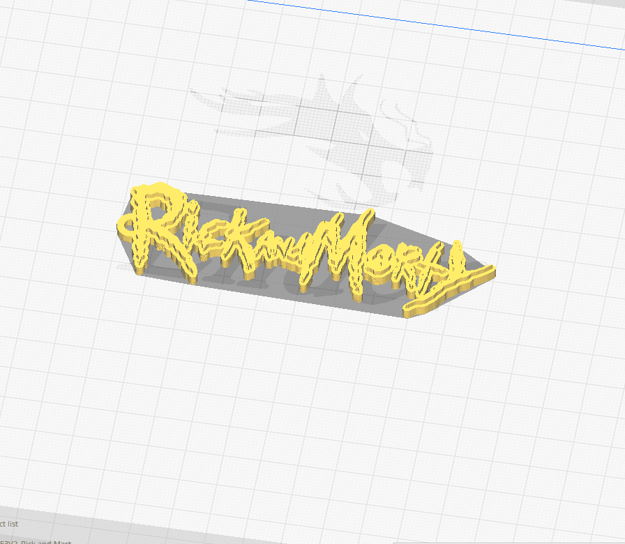 Rick and Morty - KEYCHAIN 3d model