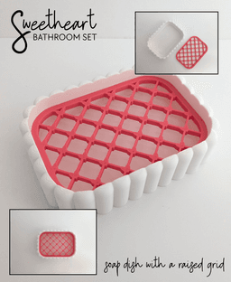 Sweetheart Bathroom Set 3d model