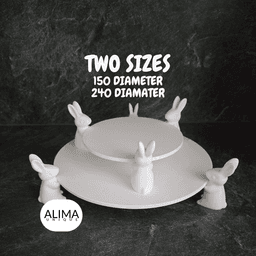 Easter Bunny Serving Plate / Decoration / Functional / Brunch 3d model