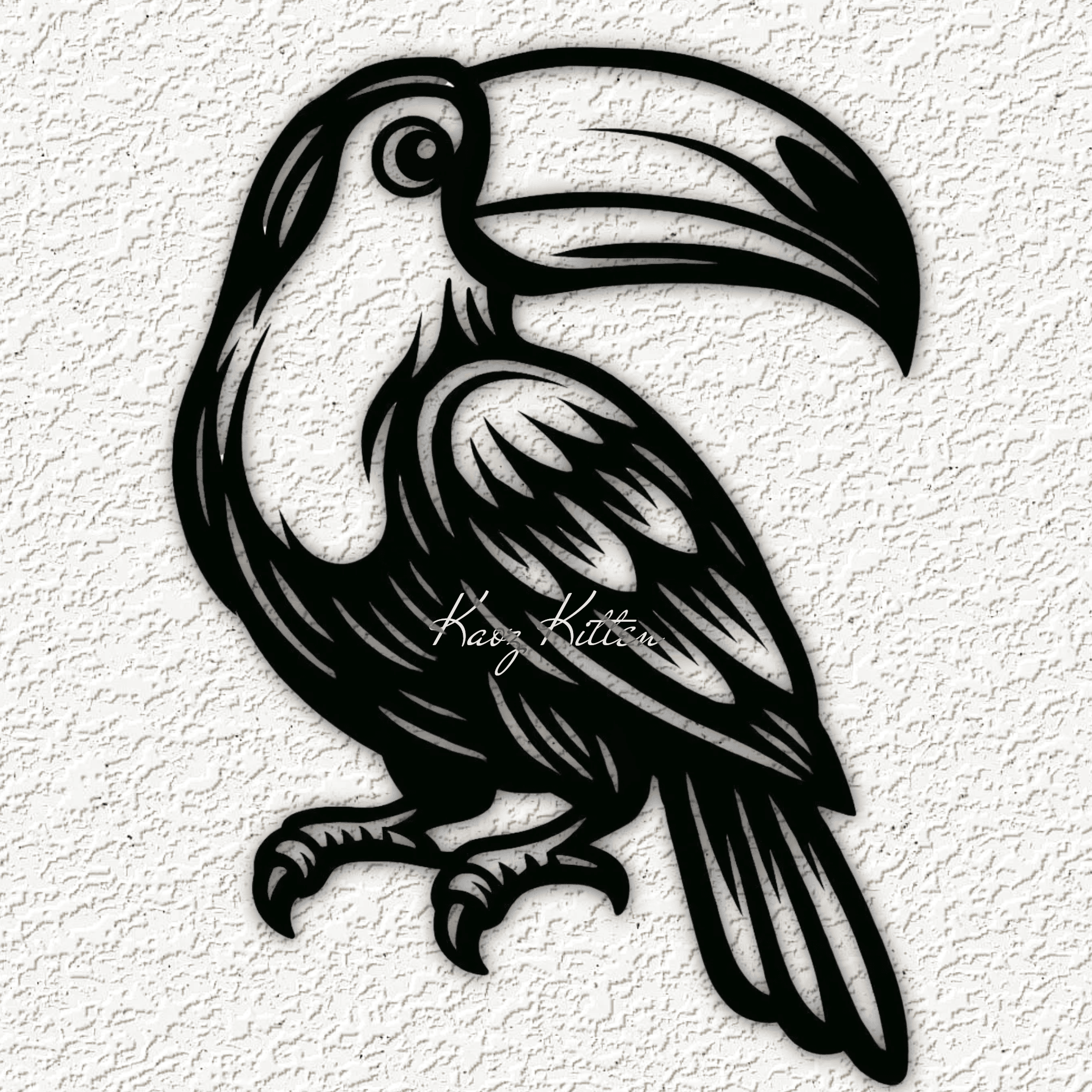 TOUCAN BIRD 5 wall art home decor 3d model