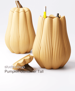 Pumpkin Container Tall 3d model