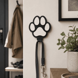 PAW LEASH HOLDER / DOG ACCESSORIES / DOGS / LEASH HOLDER / DOG DECOR / DOG EQUIPMENT 3d model